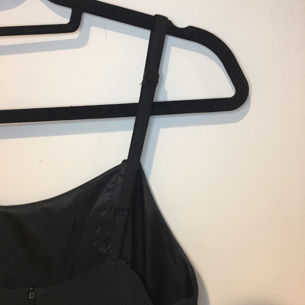 YL black dress With Adjustable straps LBD size 10 - Picture 6 of 8